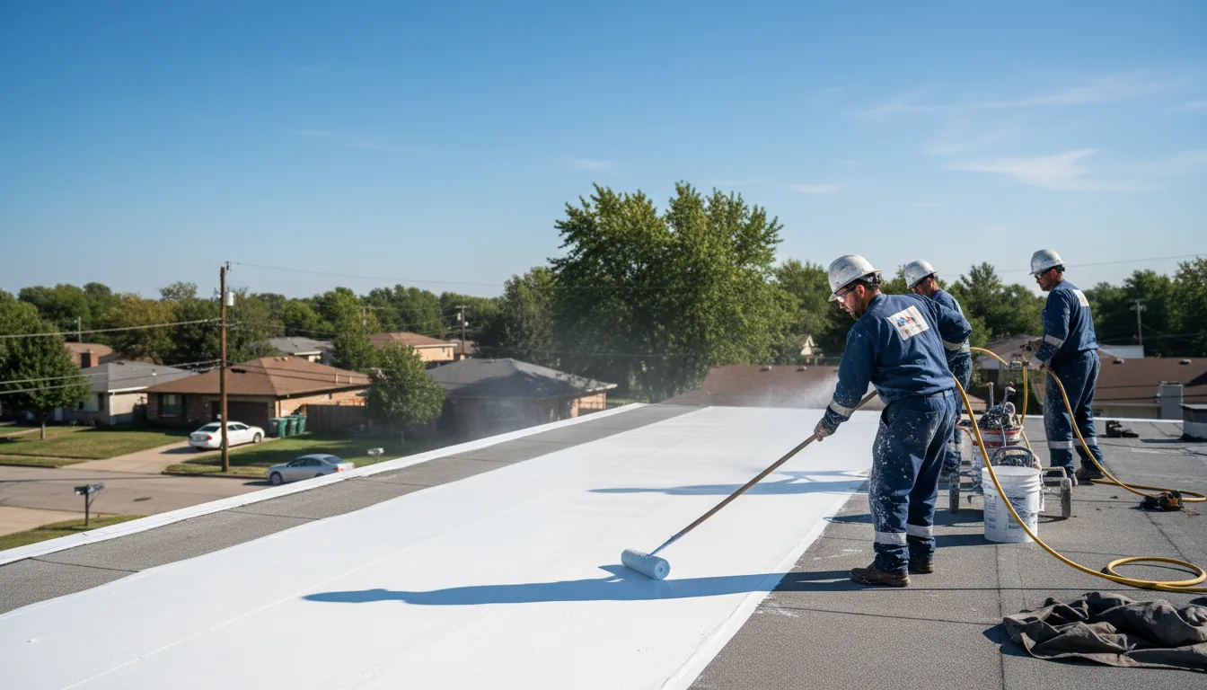 Commercial roof coating in Niantic, IL near me
